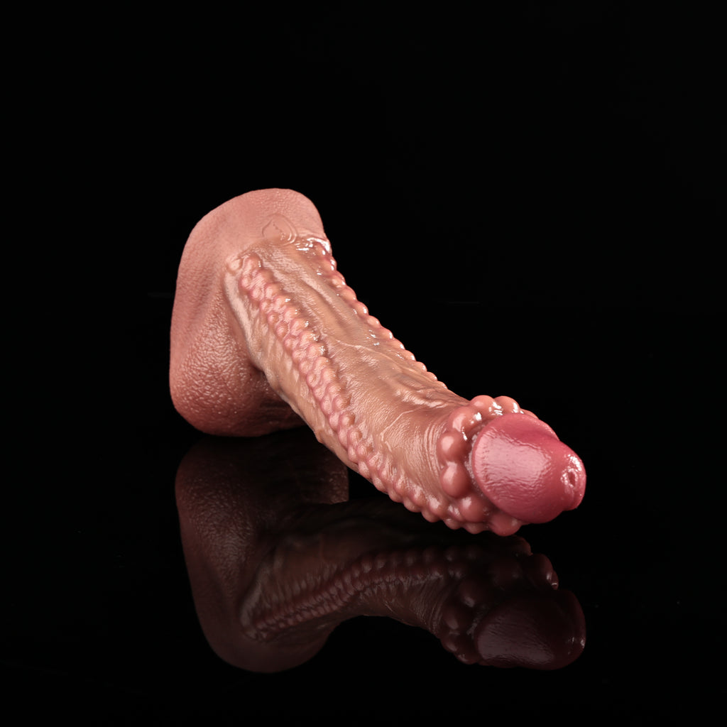 【 Dragon Spirit】 Double hardness platinum silicone super simulation pearl dildo