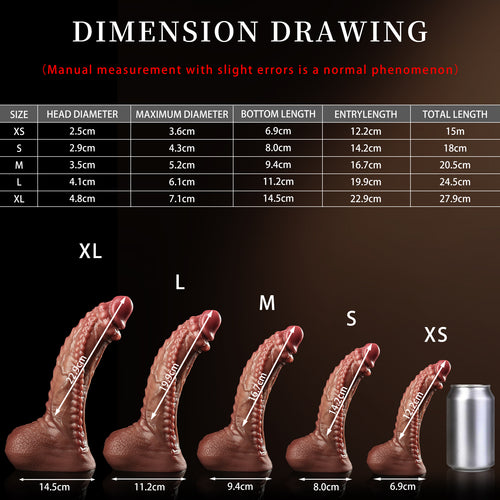 【 Dragon Spirit】 Double hardness platinum silicone super simulation pearl dildo
